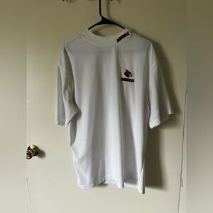 White Men's Shirt with university of Louisville Jonathan Corey size large